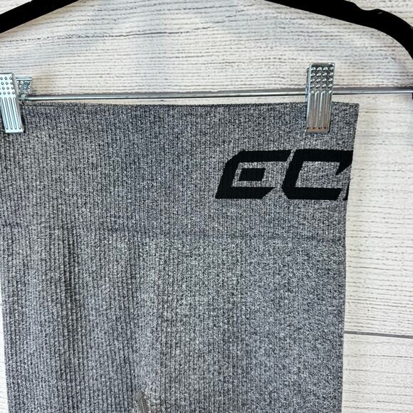 ECHT Women's A-Rise Comfort Gray Ribbed Active Leggings Size Small - Picture 3 of 6